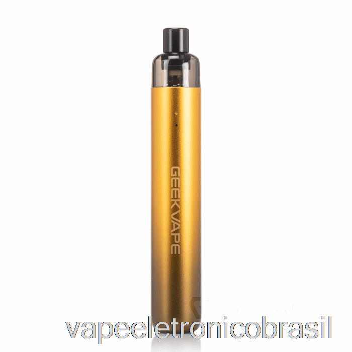 Vape Recarregável Geek Vape Wenax Sc Starter Kit Ouro Preto